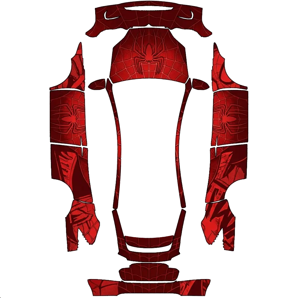 蜘蛛侠. Colors: red. – wrap template