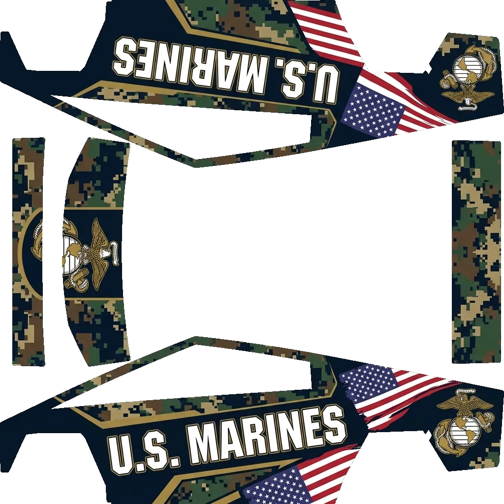 U.S. Marines. – wrap template